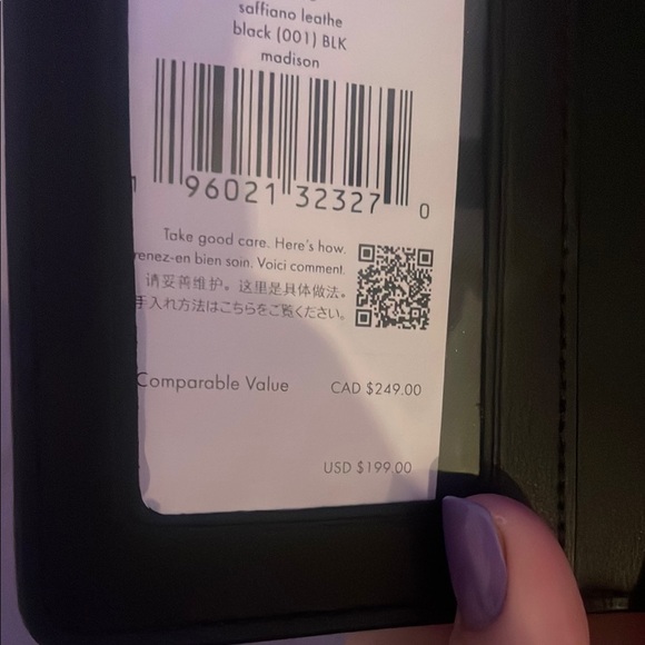 Kate Spade Black Leather Wallet - Picture 3 of 7